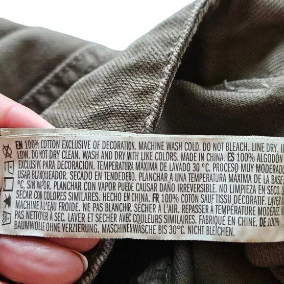 Forever 21 Cargo Skirt Women's Size Small Olive Green Cotton 4 Pocket Mini - Picture 8 of 9